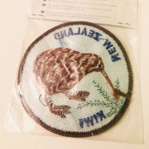 Vtg New  Zealand Kiwi Patch Embroidered Badge Iron On - Picture 8 of 10